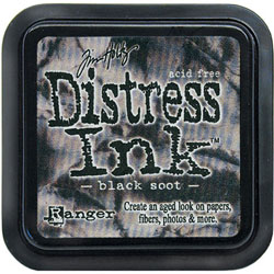 Tinta Distress Ink black soot